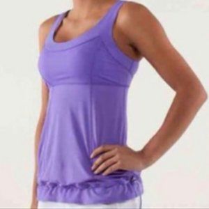 Lululemon Athletica Purple  Run Tame me  Workout Tank Top Size 6
